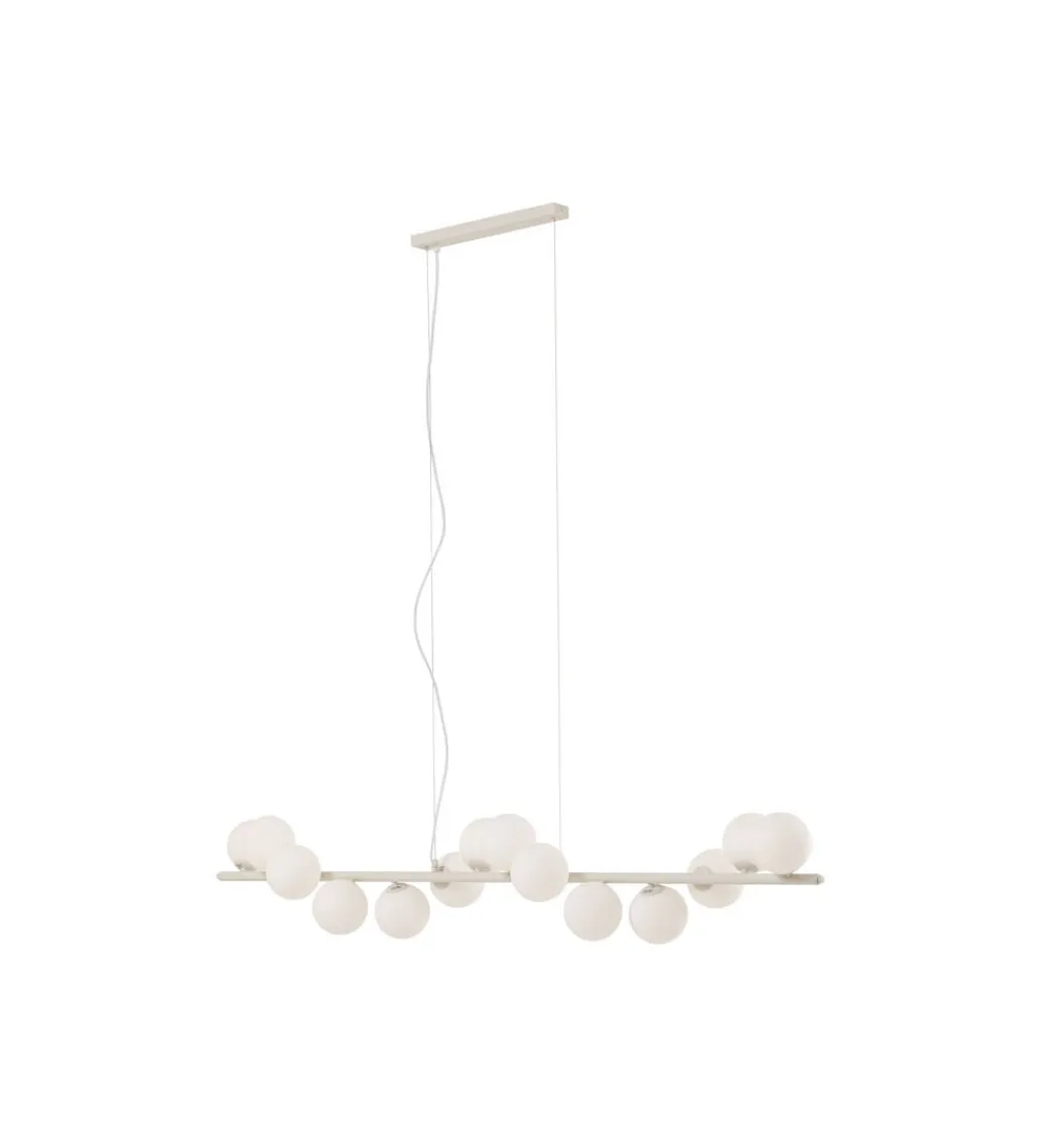 KDesign Lampa wisząca SCALA BALLS MILKY 150 cm beżowa