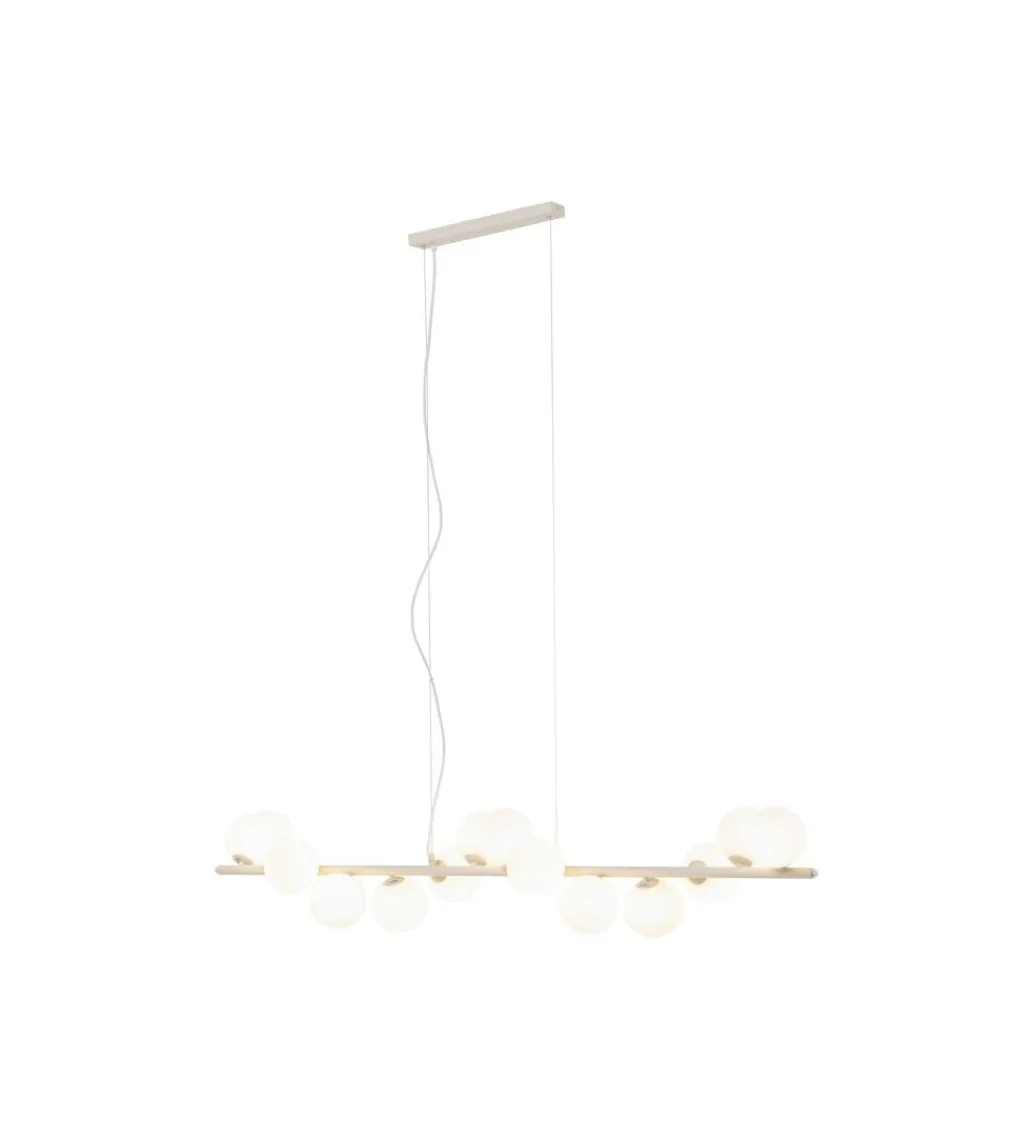 KDesign Lampa wisząca SCALA BALLS MILKY 150 cm beżowa
