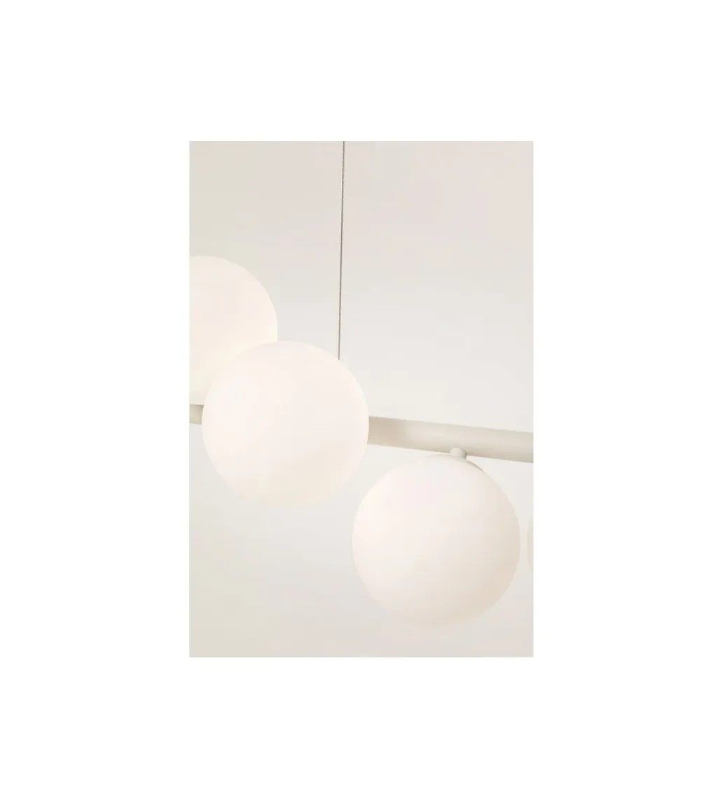 KDesign Lampa wisząca SCALA BALLS MILKY 150 cm beżowa