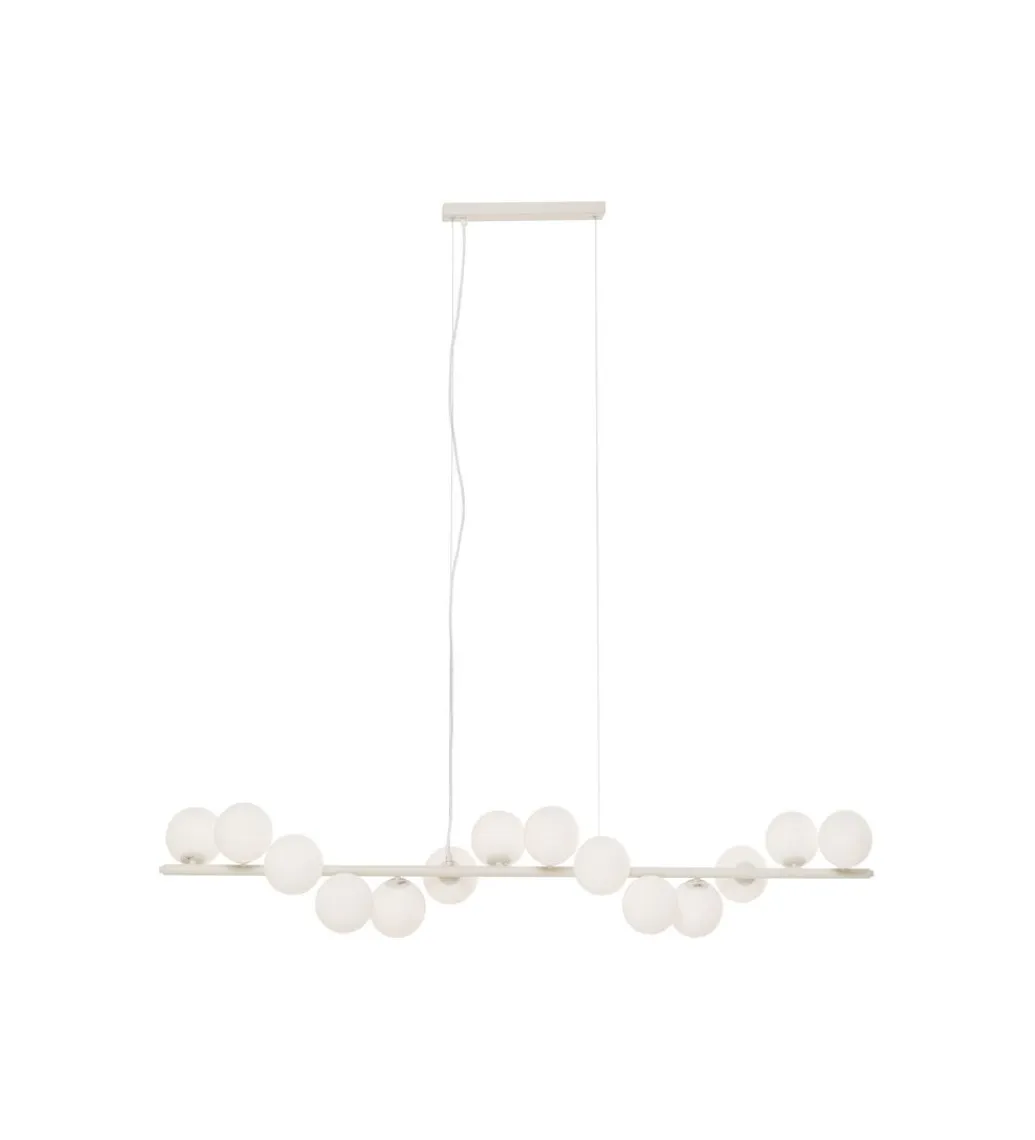 KDesign Lampa wisząca SCALA BALLS MILKY 150 cm beżowa