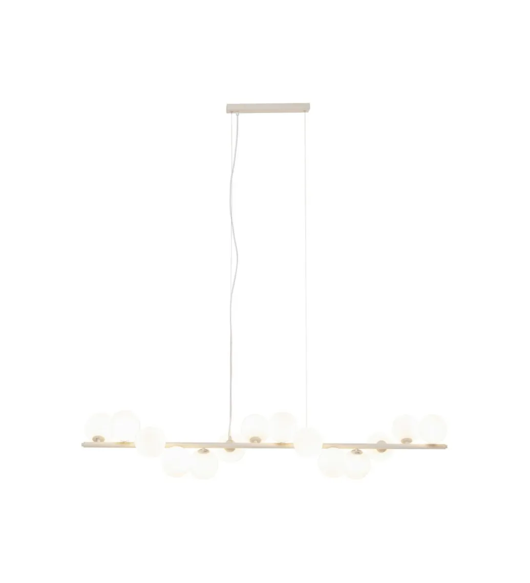 KDesign Lampa wisząca SCALA BALLS MILKY 150 cm beżowa