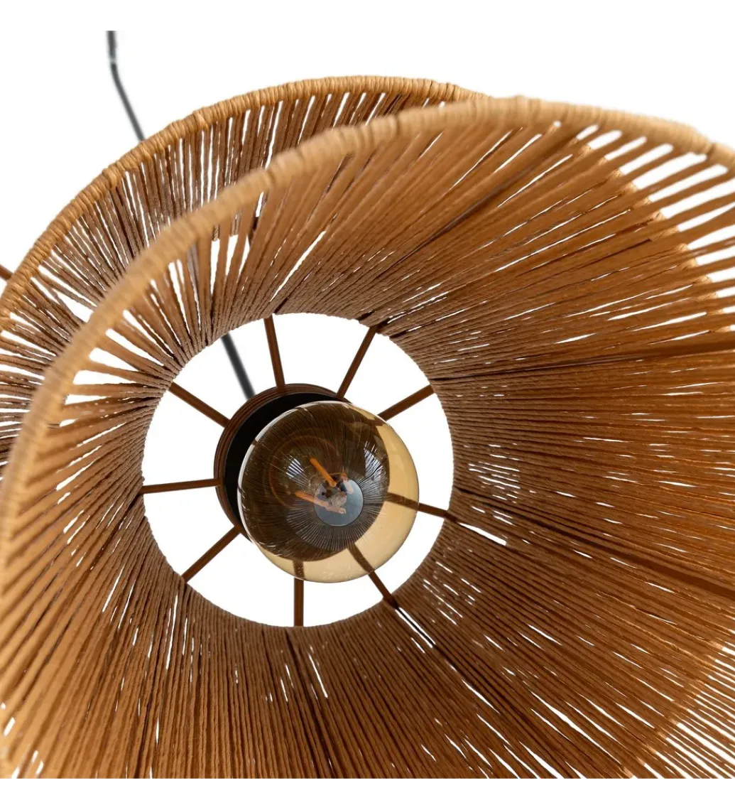 Zona-Design Lampa wisząca SEVEN 50 cm naturalna