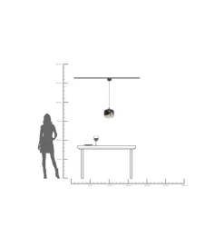 KDesign Lampa wisząca SMOKE GOBLET 25 cm