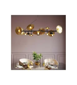 KDesign Lampa wisząca Soles 140 cm złota