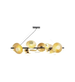 KDesign Lampa wisząca Soles 140 cm złota