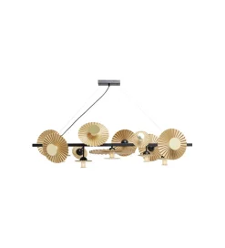KDesign Lampa wisząca Soles 140 cm złota