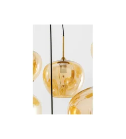 KDesign Lampa wisząca SPHERE AMBER TEN 160 cm złota