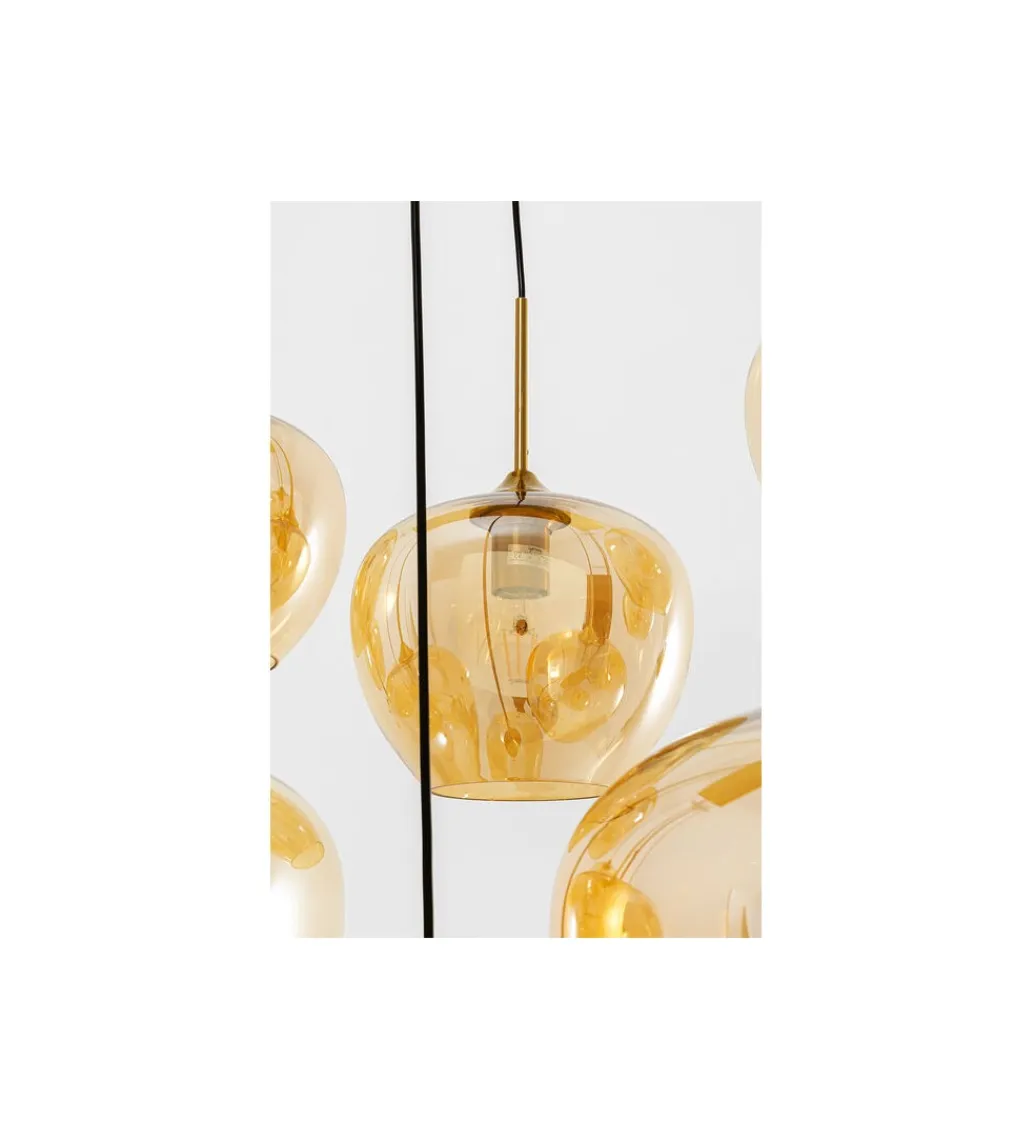 KDesign Lampa wisząca SPHERE AMBER TEN 160 cm złota