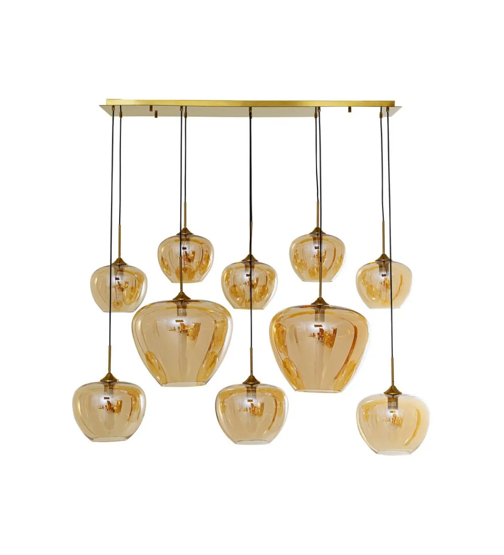 KDesign Lampa wisząca SPHERE AMBER TEN 160 cm złota