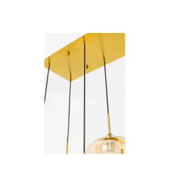 KDesign Lampa wisząca SPHERE AMBER TEN 160 cm złota