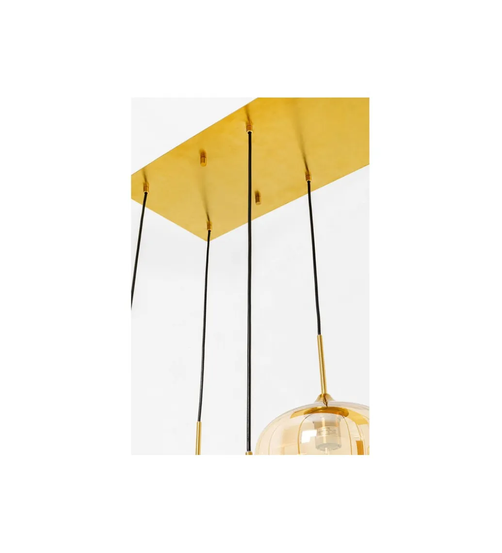 KDesign Lampa wisząca SPHERE AMBER TEN 160 cm złota
