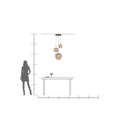 KDesign Lampa wisząca SPHERE 45 cm smoke