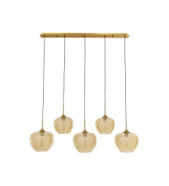 KDesign Lampa wisząca SPHERE FIVE 160 cm złota