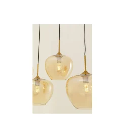 KDesign Lampa wisząca SPHERE FIVE 160 cm złota