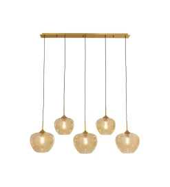 KDesign Lampa wisząca SPHERE FIVE 160 cm złota