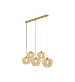 KDesign Lampa wisząca SPHERE FIVE 160 cm złota