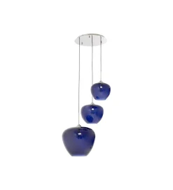 KDesign Lampa wisząca SPHERE NIGHT 45 cm niebieska