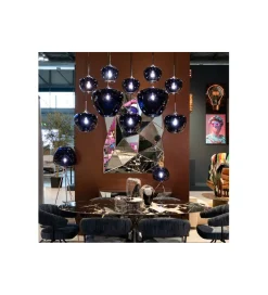 KDesign Lampa wisząca SPHERE NIGHT TEN 160 cm niebieska