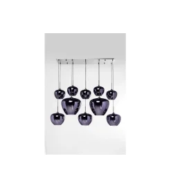 KDesign Lampa wisząca SPHERE NIGHT TEN 160 cm niebieska