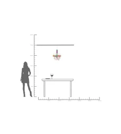 KDesign Lampa wisząca STARLIGHT 69 cm tęczowa