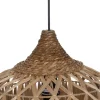 DENZO Lampa wisząca SUFRI 50 cm Naturalne włókno