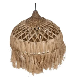 DENZO Lampa wisząca SUFRI 50 cm Naturalne włókno