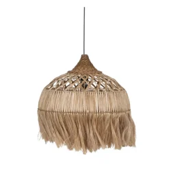 DENZO Lampa wisząca SUFRI 50 cm Naturalne włókno