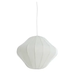 L&L Lampa wisząca SUKAU 50 cm lniana kremowa