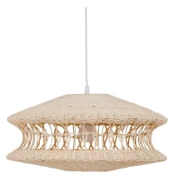 Zona-Design Lampa wisząca TECHO 52 cm ratan kremowa