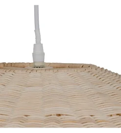 Zona-Design Lampa wisząca TECHO 52 cm ratan kremowa