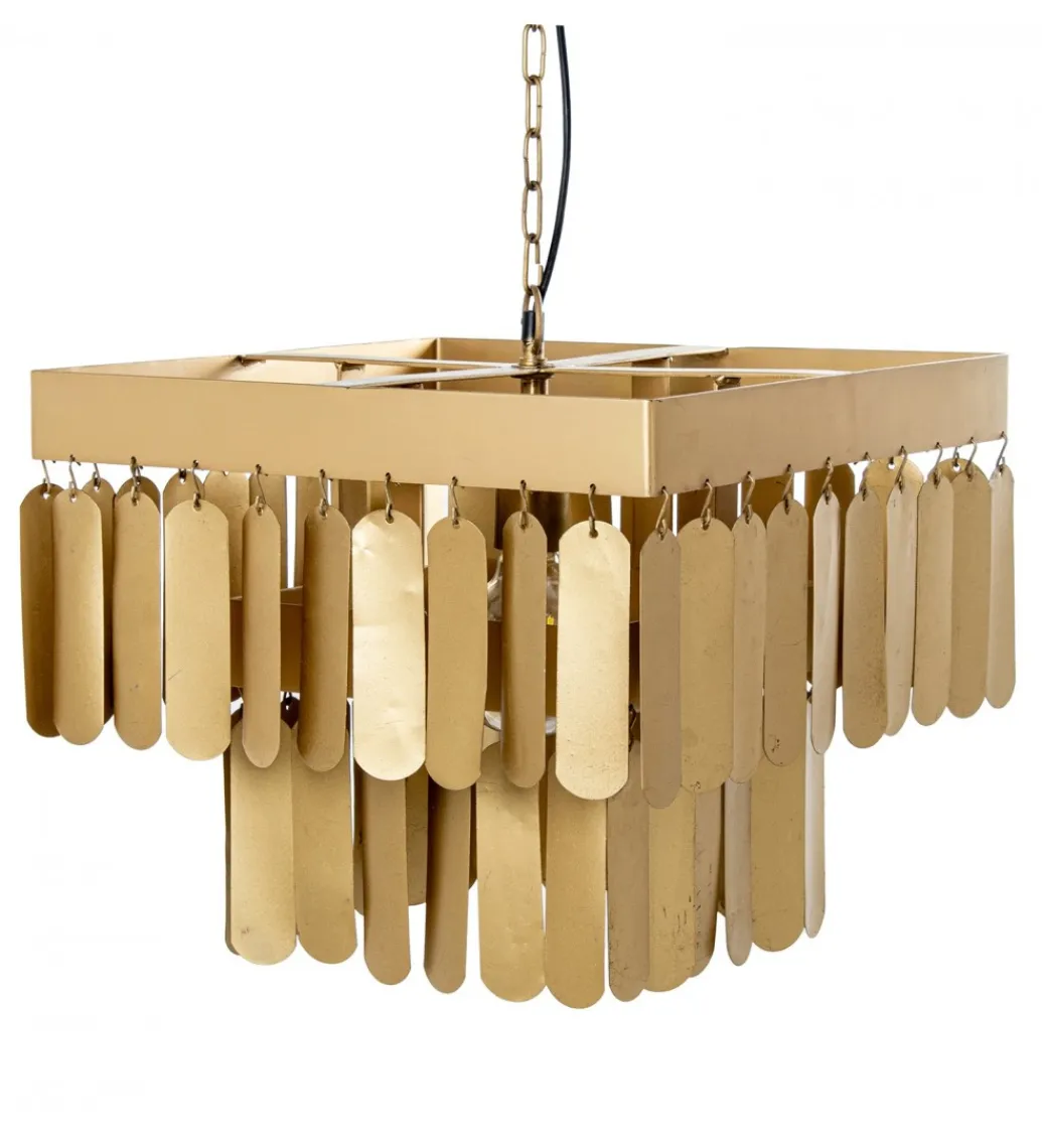 Exclusivas Lampa wisząca TECHO 40 cm złota