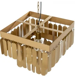 Exclusivas Lampa wisząca TECHO 40 cm złota