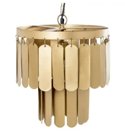 Exclusivas Lampa wisząca TECHO 30 cm złota
