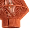 Zona-Design Lampa wisząca TEJA 25 cm lina papierowa ceglasty