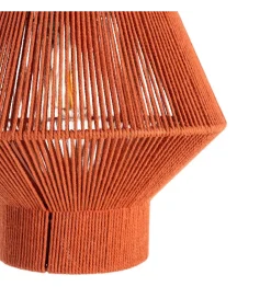 Zona-Design Lampa wisząca TEJA 25 cm lina papierowa ceglasty