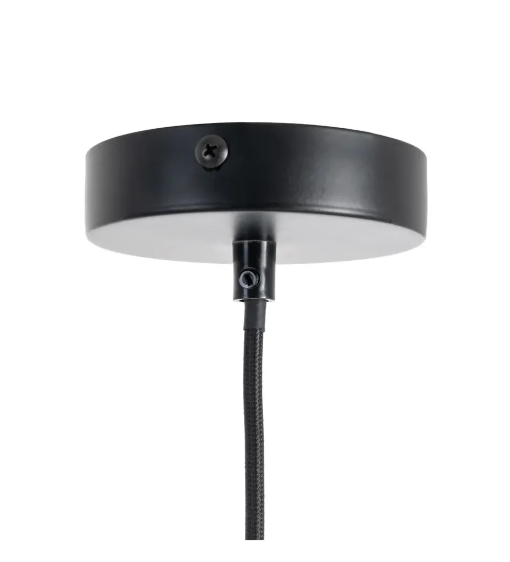 Zona-Design Lampa wisząca TEJA 25 cm lina papierowa ceglasty