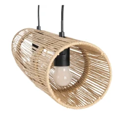 Zona-Design Lampa wisząca VAISE 60 cm kremowa