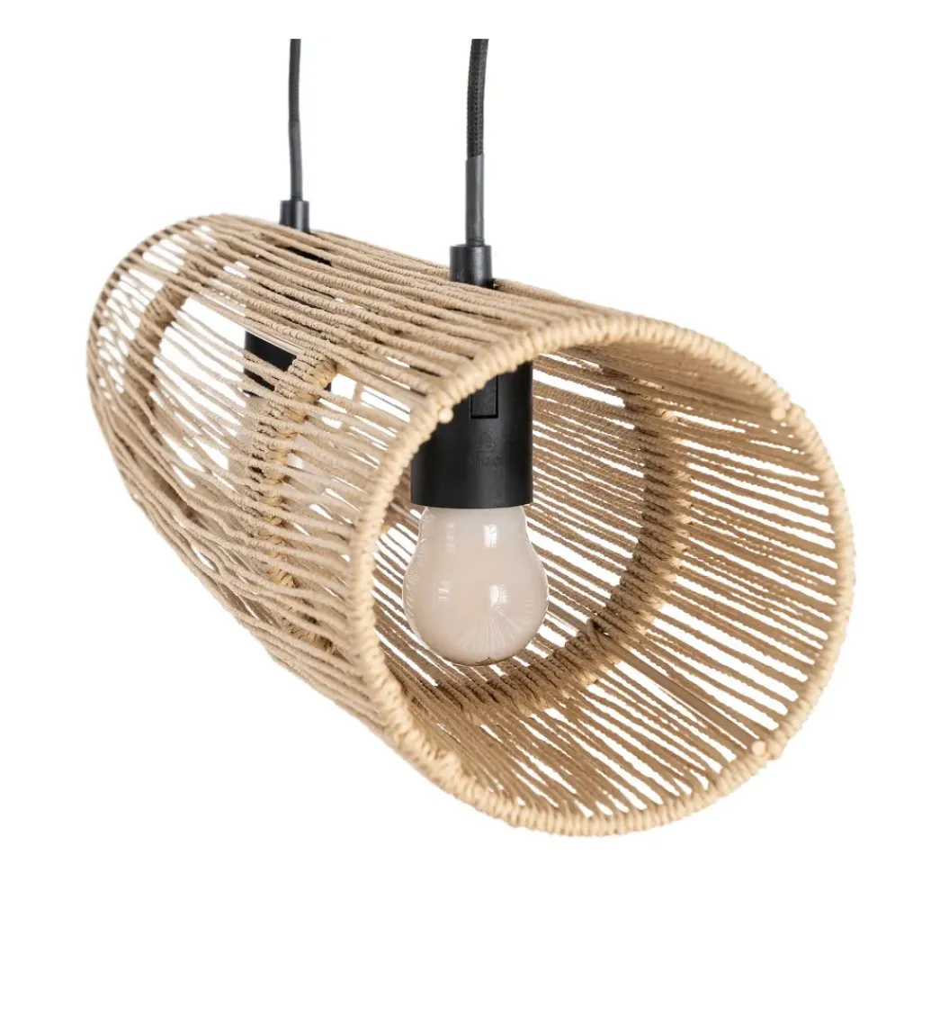 Zona-Design Lampa wisząca VAISE 60 cm kremowa