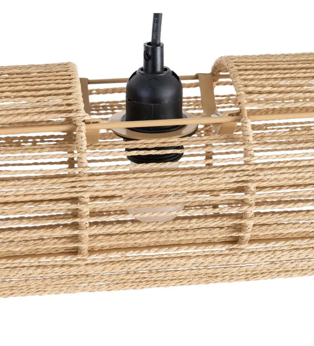Zona-Design Lampa wisząca VAISE 100 cm kremowa