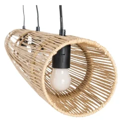 Zona-Design Lampa wisząca VAISE 100 cm kremowa