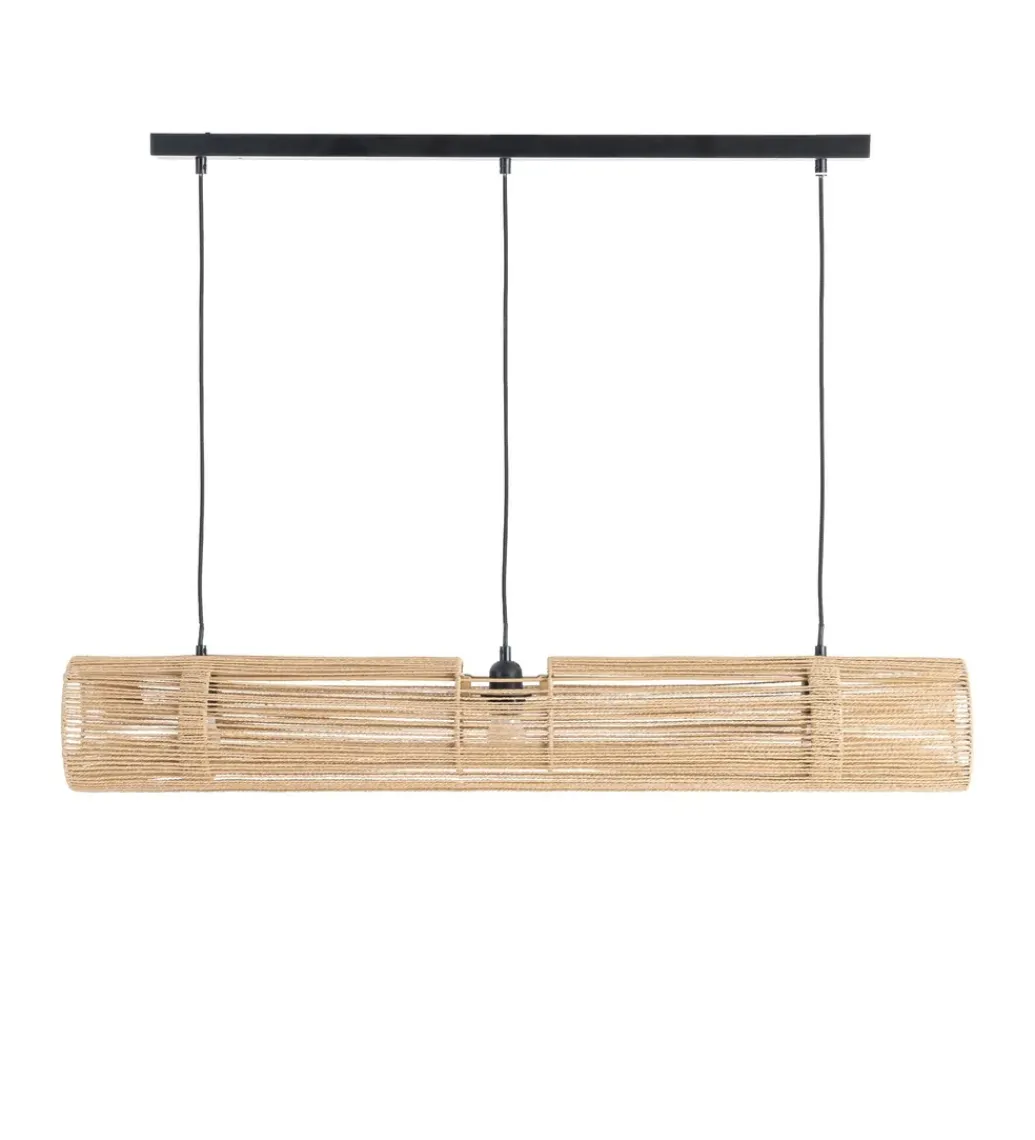 Zona-Design Lampa wisząca VAISE 100 cm kremowa