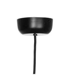 Zona-Design Lampa wisząca WRENKMA 60 cm pomarańczowo czarna