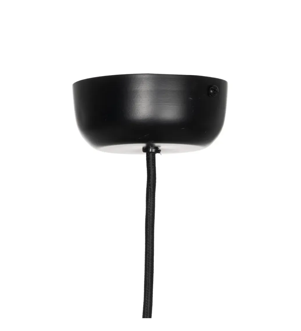 Zona-Design Lampa wisząca WRENKMA 60 cm pomarańczowo czarna