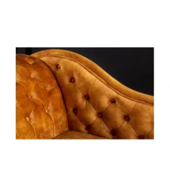 Invicta Interior Leżanka Chesterfield BRIGIDA musztardowa