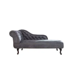 Invicta Interior Leżanka Chesterfield BRIGIDA 170 cm Szary antyczny