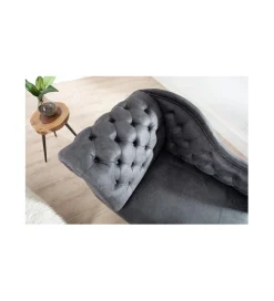 Invicta Interior Leżanka Chesterfield BRIGIDA 170 cm Szary antyczny