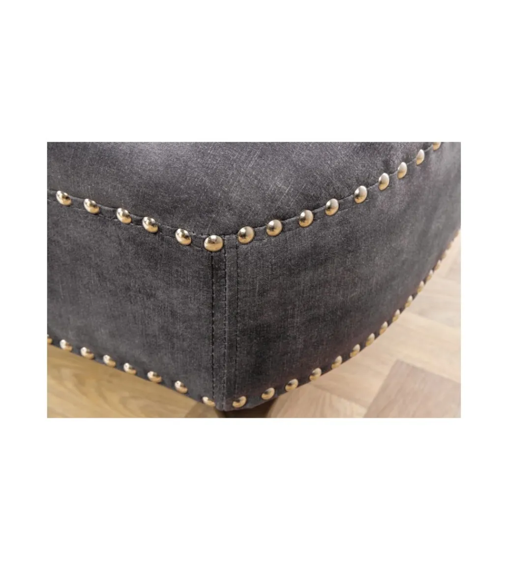 Invicta Interior Leżanka Chesterfield BRIGIDA 170 cm szara