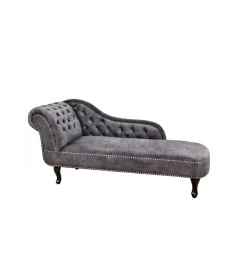 Invicta Interior Leżanka Chesterfield BRIGIDA 170 cm szara