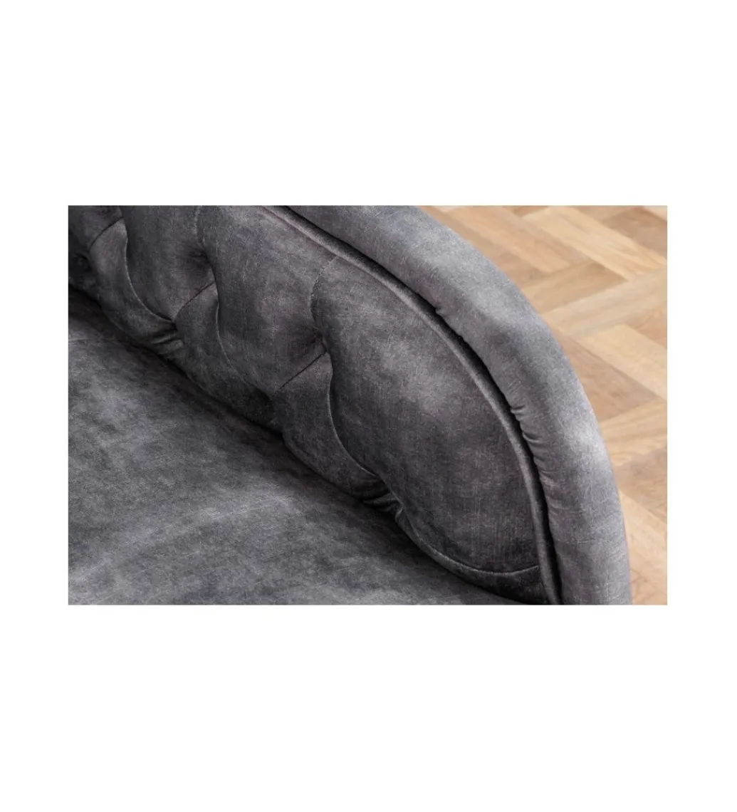 Invicta Interior Leżanka Chesterfield BRIGIDA 170 cm szara