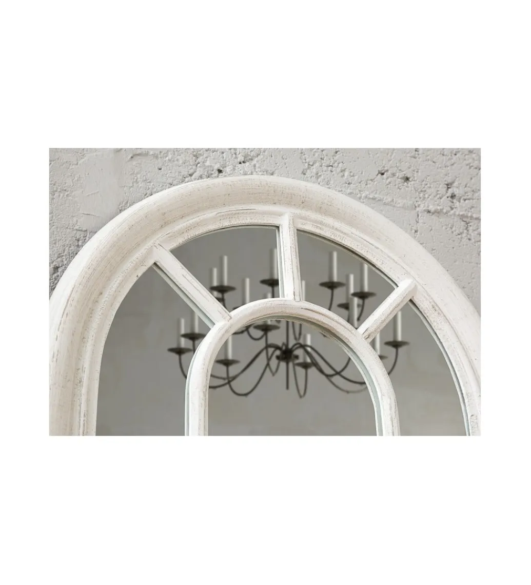 Invicta Interior Lustro Ścienne Castillo 140cm Grau Vintage białe